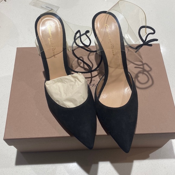 Gianvito Rossi Black/Transpare High Heels EU37 - Picture 2 of 7